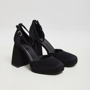 Buonarotti Sandalen Zwart Blokhak Hoog