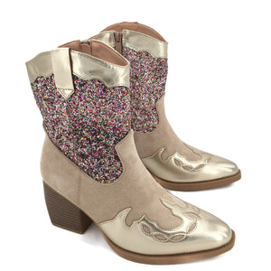 Smile Favorites Cowboylaarzen Goud Colors Kort