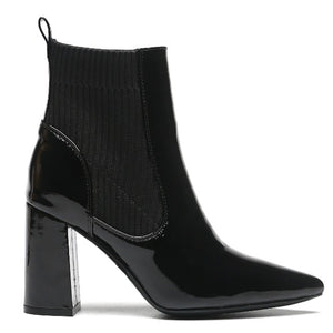 Smile Favorites Enkellaarsjes Zwart lak