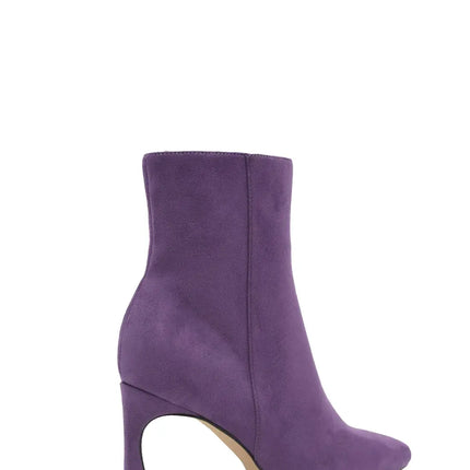 AZAREY Enkellaarsjes Lila Suedine Lederen Voetbed