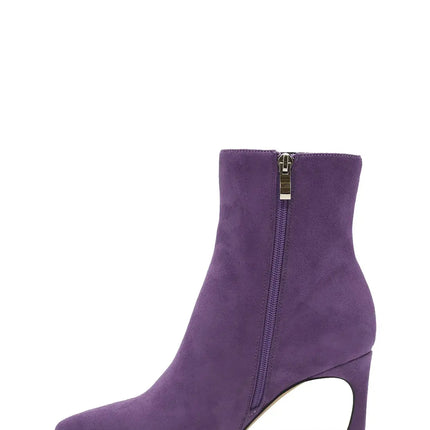 AZAREY Enkellaarsjes Lila Suedine Lederen Voetbed