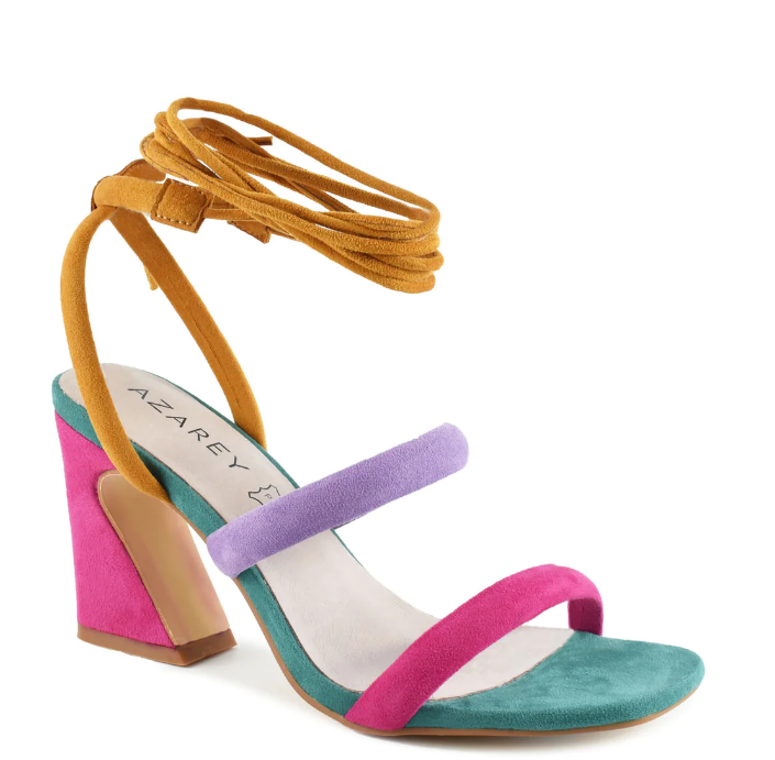 AZAREY Sandalen Multicolor Wikkel Lederen voetbed