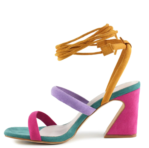 AZAREY Sandalen Multicolor Wikkel Lederen voetbed