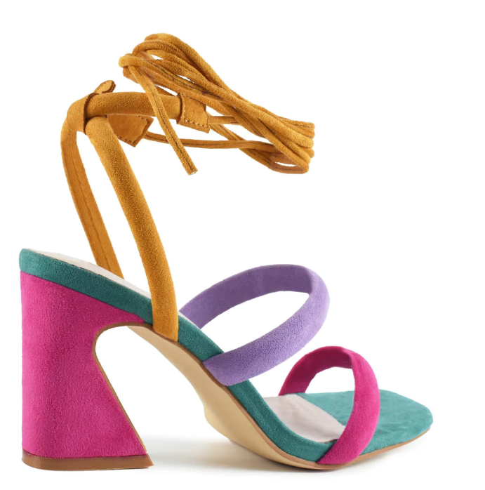 AZAREY Sandalen Multicolor Wikkel Lederen voetbed
