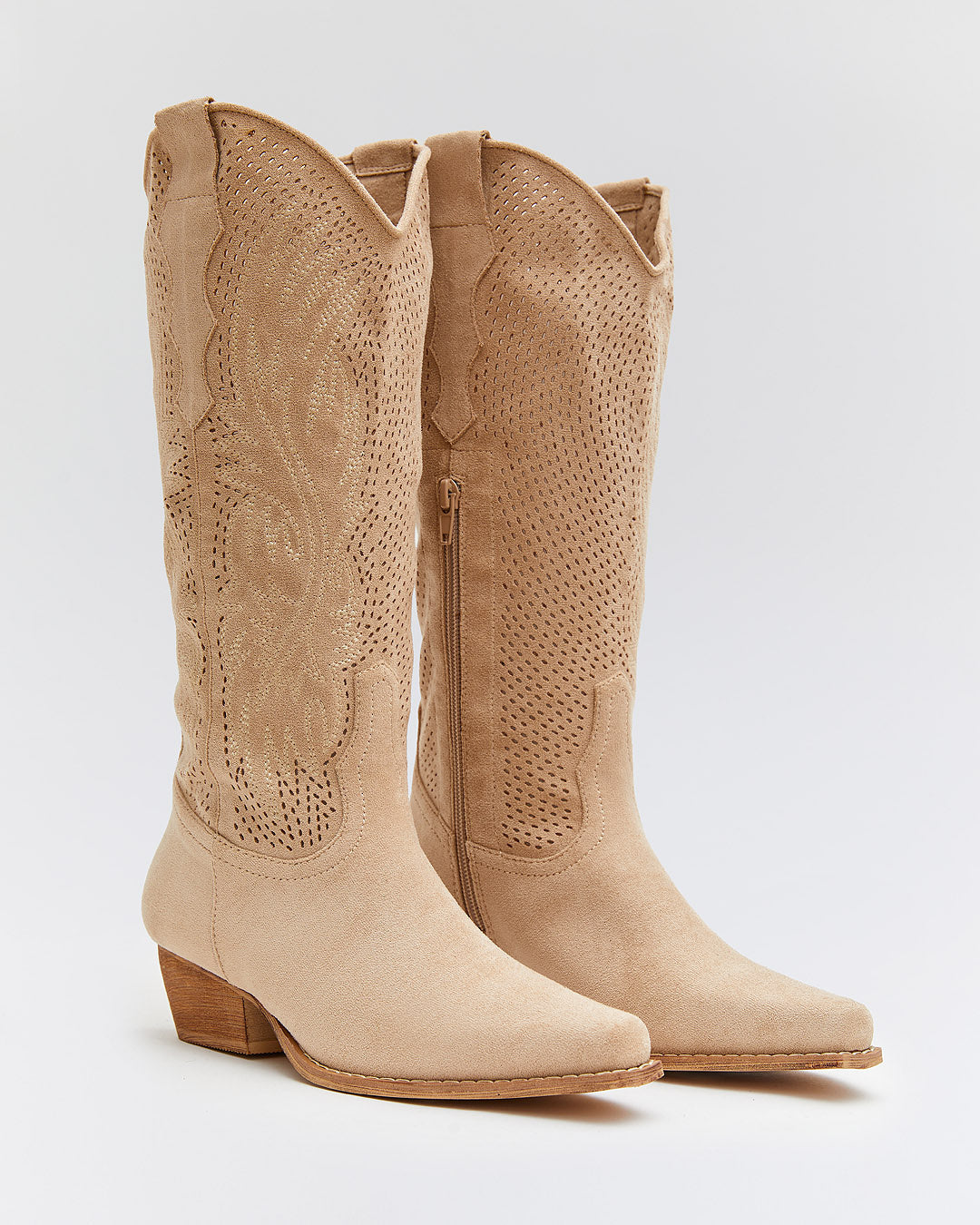 Buonarotti Cowboylaarzen Beige Suedine Western