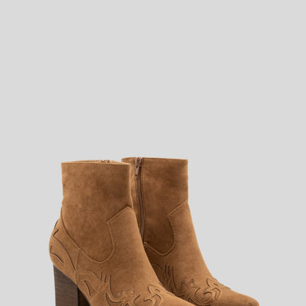 Buonarotti Cowboylaarzen Camel Suedine kort Flame