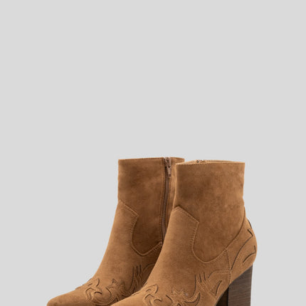 Buonarotti Cowboylaarzen Camel Suedine kort Flame