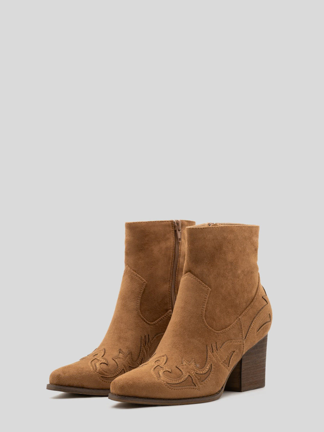 Buonarotti Cowboylaarzen Camel Suedine kort Flame