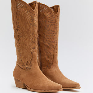 Buonarotti Cowboylaarzen Camel Suedine Western