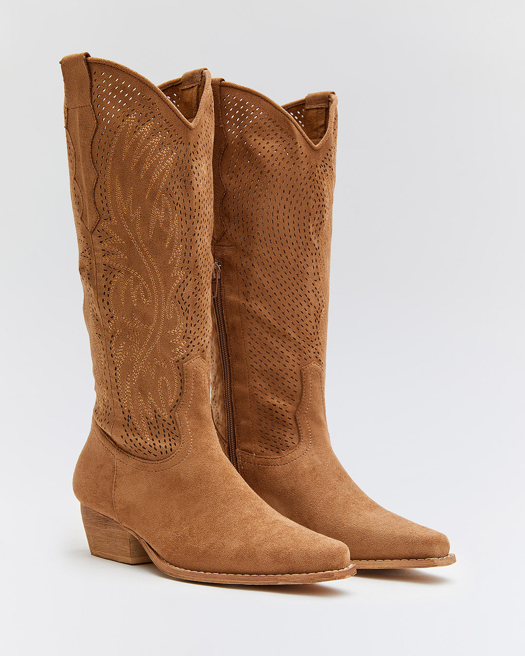 Buonarotti Cowboylaarzen Camel Suedine Western