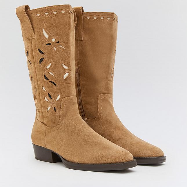 Buonarotti Cowboylaarzen Khaki Suedine Bohemian