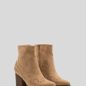 Buonarotti Cowboylaarzen Khaki Suedine kort Flame