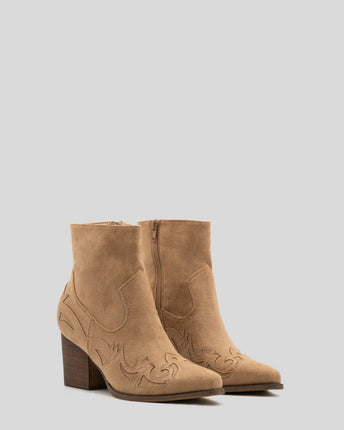 Buonarotti Cowboylaarzen Khaki Suedine kort Flame