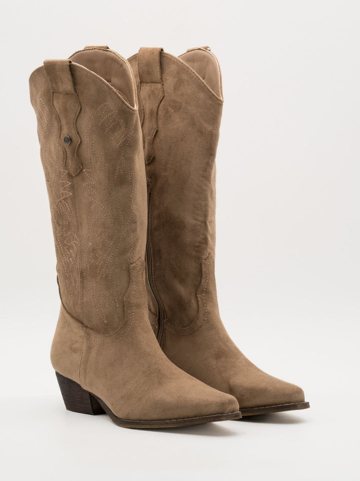 Buonarotti Cowboylaarzen Khaki Suedine Stiksels