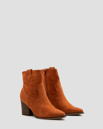 Buonarotti Cowboylaarzen Oranje Suedine Kort