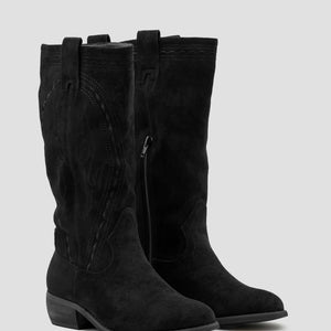 Buonarotti Cowboylaarzen Zwart Suedine Bohemian