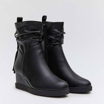 Buonarotti Enkellaarsjes Zwart Gesp Franjes