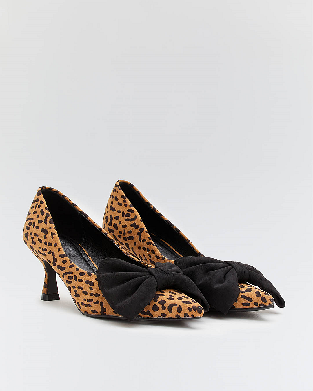 Buonarotti Heels Leopard Suedine Strik