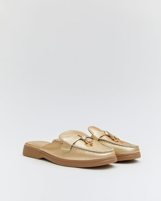 Buonarotti Instap Loafers Goud Bedeltjes