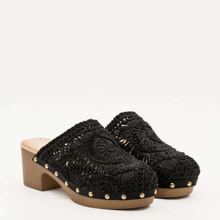 Buonarotti Klompen Zwart Bohemian