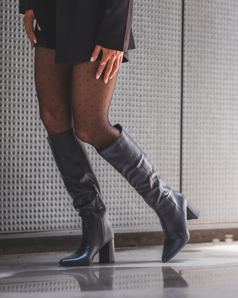 Buonarotti Laarzen Zwart leatherlook
