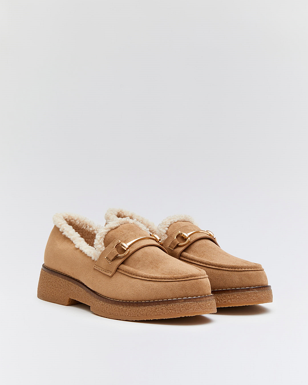 Buonarotti Loafers Khaki Suedine Teddy