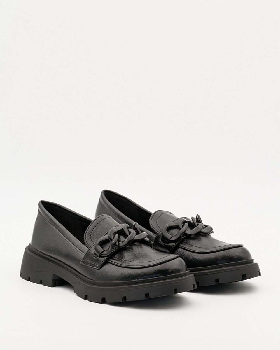 Buonarotti Loafers Zwart Chain