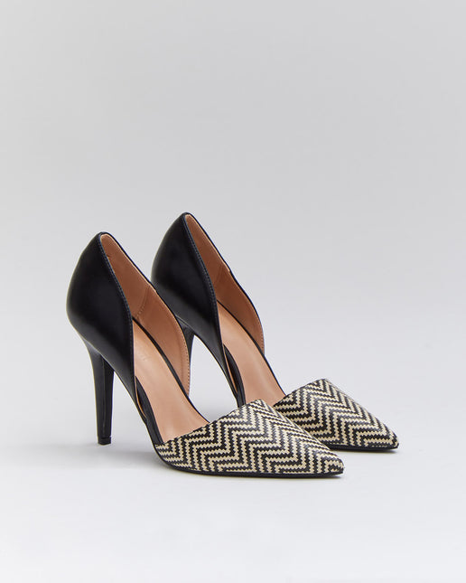 Buonarotti Pumps Zwart Zig Zag
