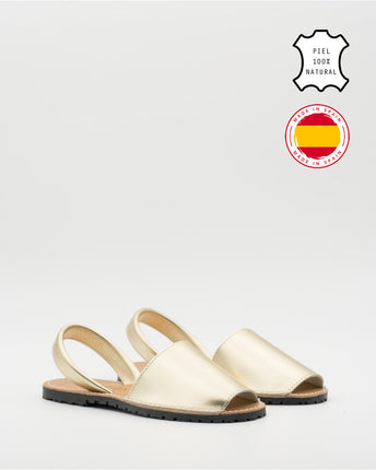 Buonarotti Sandaal slippers Goud Leer