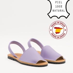 Buonarotti Sandaal slippers Lila Leer