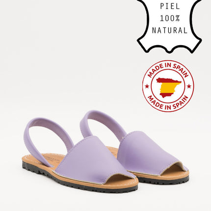 Buonarotti Sandaal slippers Lila Leer