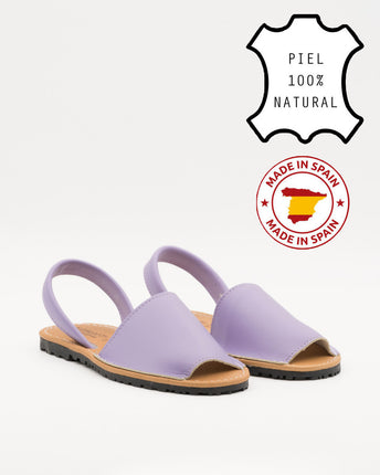 Buonarotti Sandaal slippers Lila Leer