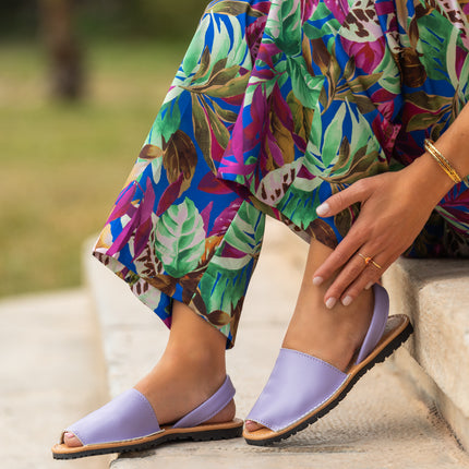 Buonarotti Sandaal slippers Lila Leer