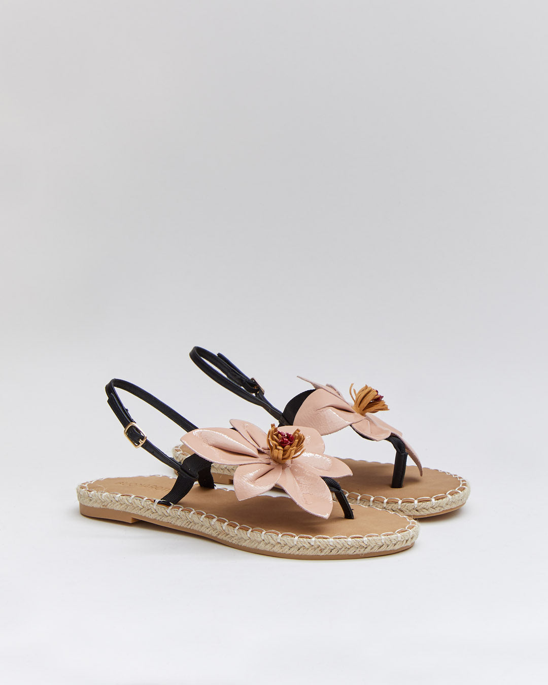 Buonarotti Sandalen Licht Roze Bloem