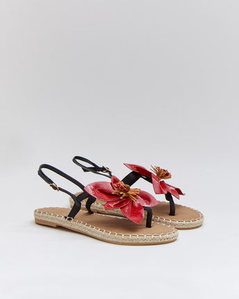 Buonarotti Sandalen Rood Bloem