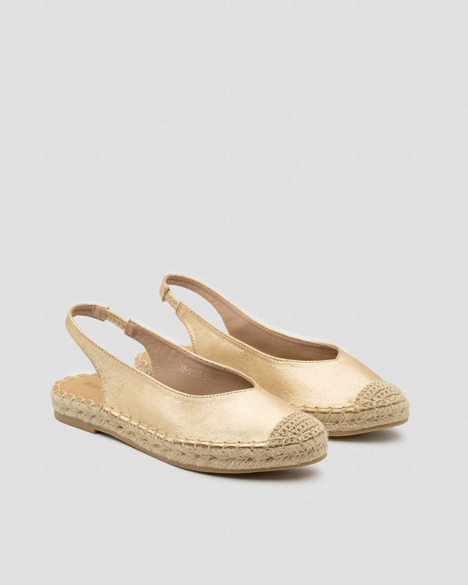 Buonarotti Slingback  Espadrilles Goud