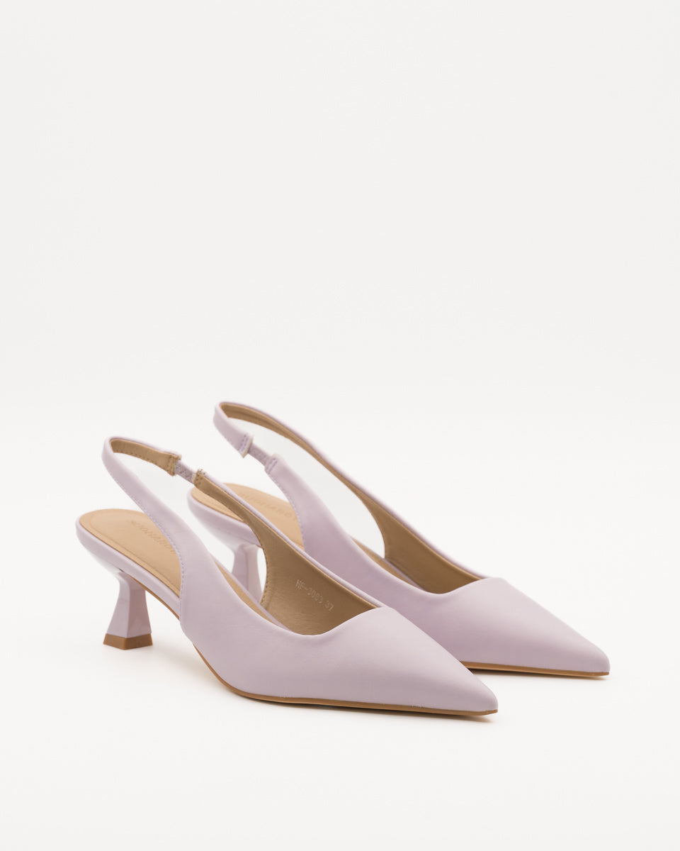 Buonarotti Slingback Heels Lila