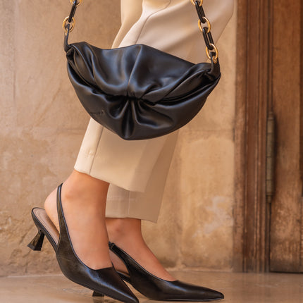 Buonarotti Slingback Heels Zwart