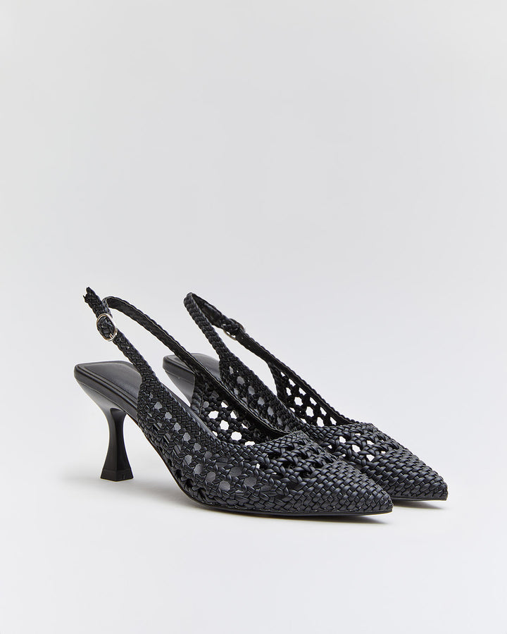 Buonarotti Slingback Zwart Open