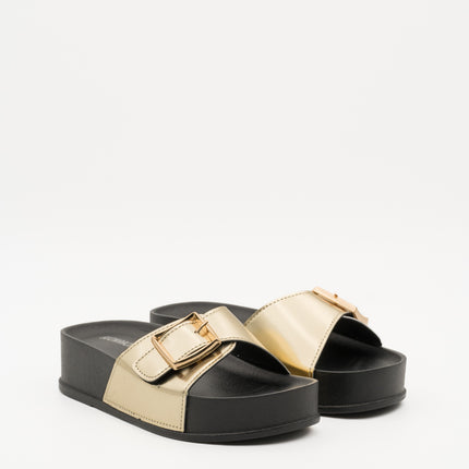 Buonarotti Slippers Goud Plateau Gesp