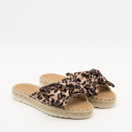 Buonarotti Slippers Leopard Suedine Strik