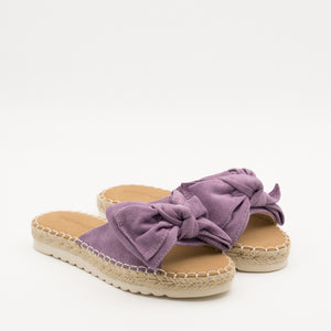 Buonarotti Slippers Lila Suedine Strik