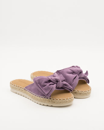 Buonarotti Slippers Lila Suedine Strik
