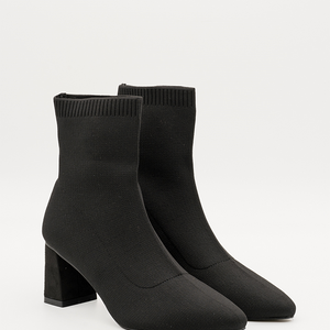 Buonarotti Sock Heels Zwart Hak Suedine