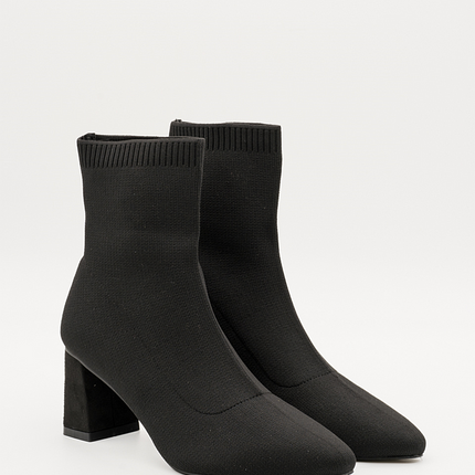 Buonarotti Sock Heels Zwart Hak Suedine