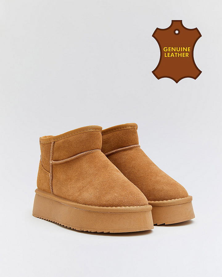 Buonarotti Ugie Boots Camel Leer Plateau