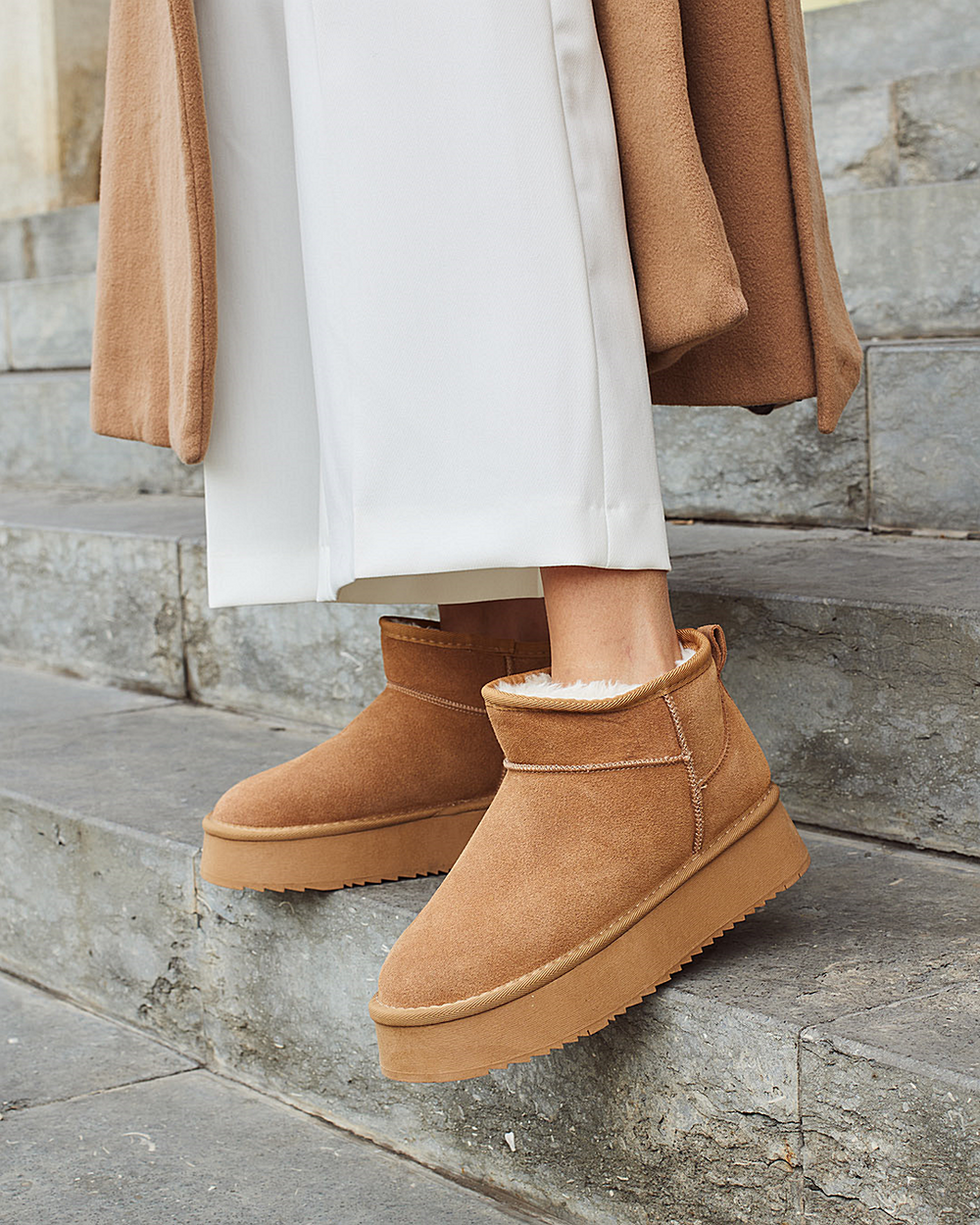 Buonarotti Ugie Boots Camel Leer Plateau