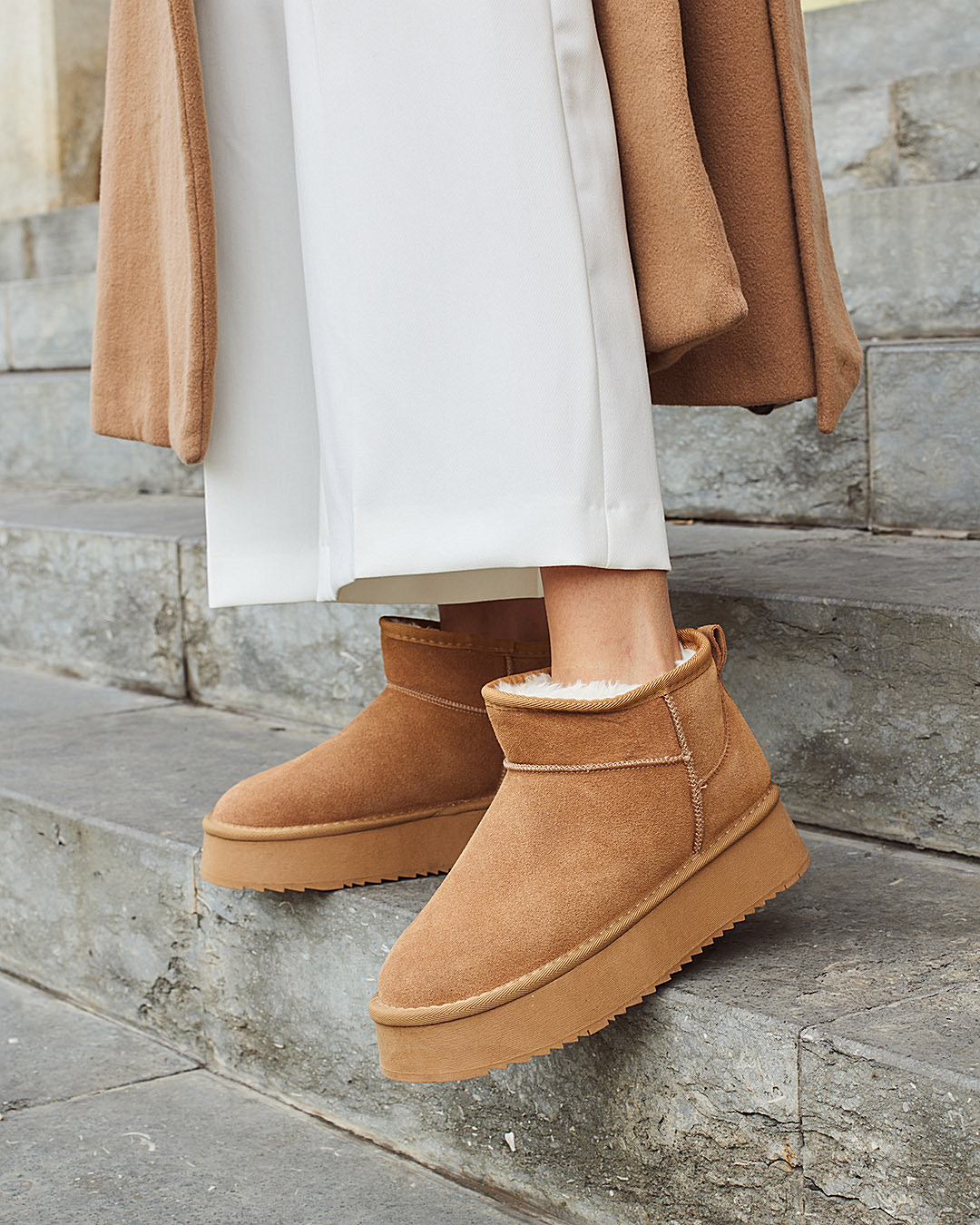 Buonarotti Ugie Boots Camel Leer Plateau