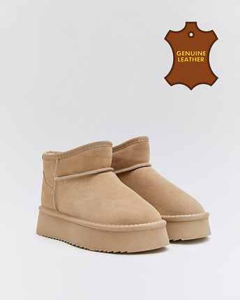 Buonarotti Ugie Boots Khaki Leer Plateau