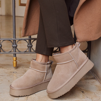 Buonarotti Ugie Boots Khaki Leer Plateau